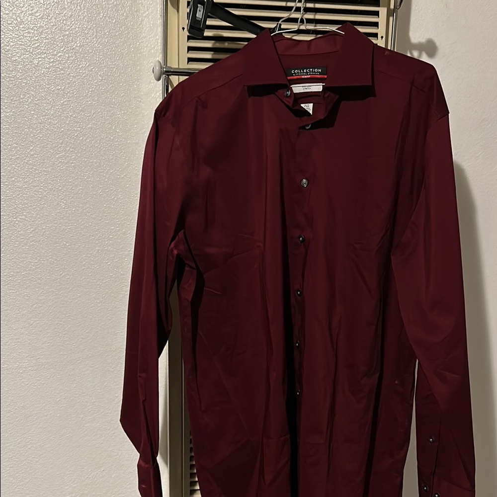 Collection B Red Dress Shirt Classic Fit